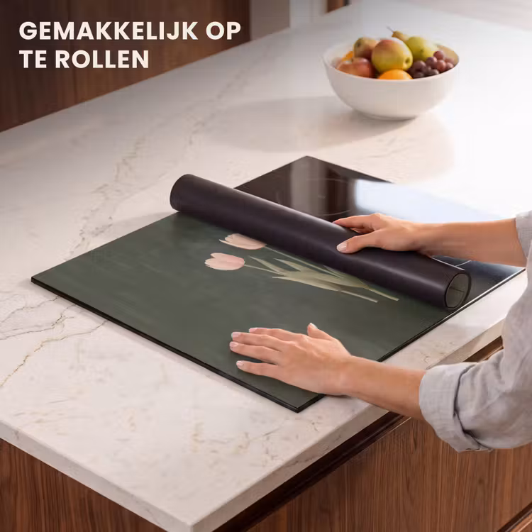 Inductie beschermer - Tulpen - Liefde - Donkergroen — 7