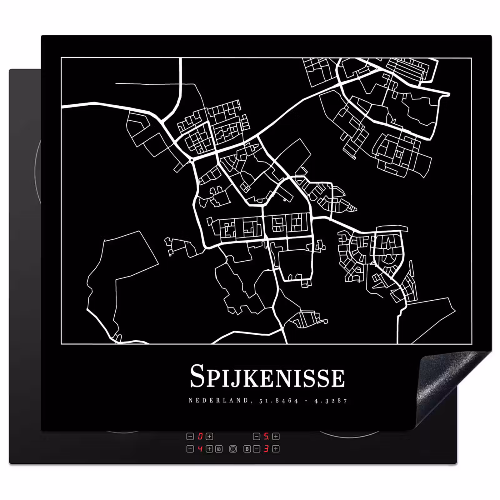 Inductie beschermer - Spijkenisse - Kaart - Stadskaart - Plattegrond — 1