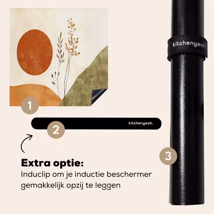 Inductie beschermer - Zon - Abstract - Takken - Oranje — 8