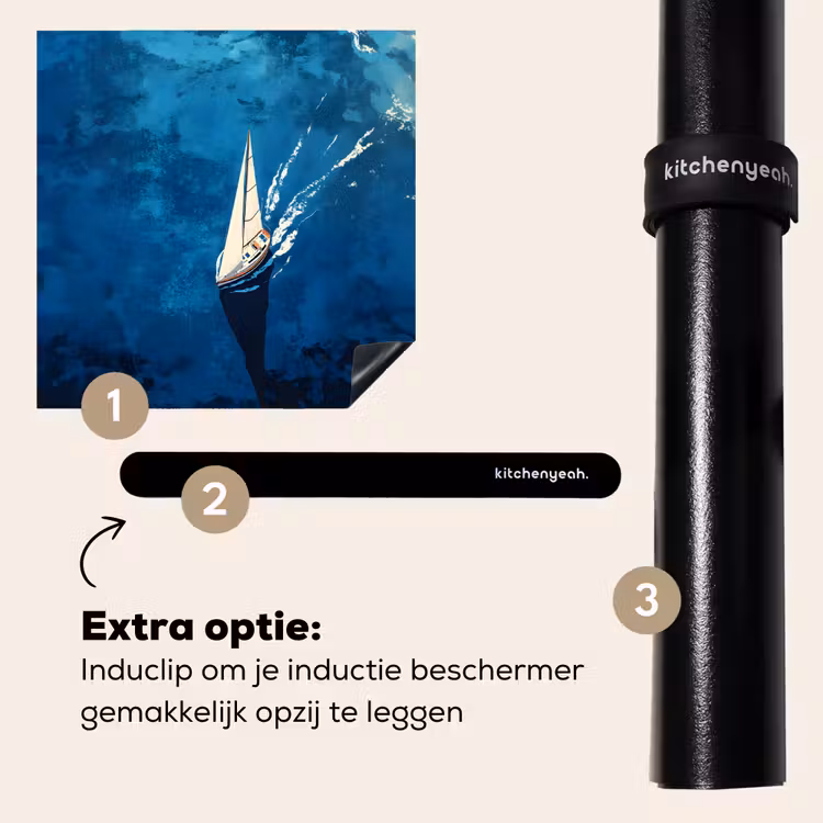 Inductie beschermer - Zeilboot - Water - Abstract - Schaduw — 8