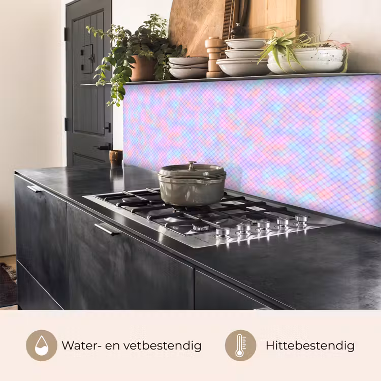Keuken achterwand - Design - Geometrie - Roze — 5