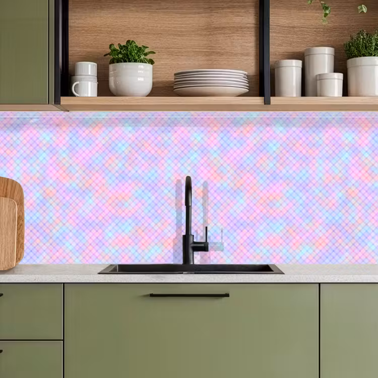 Keuken achterwand - Design - Geometrie - Roze — 7