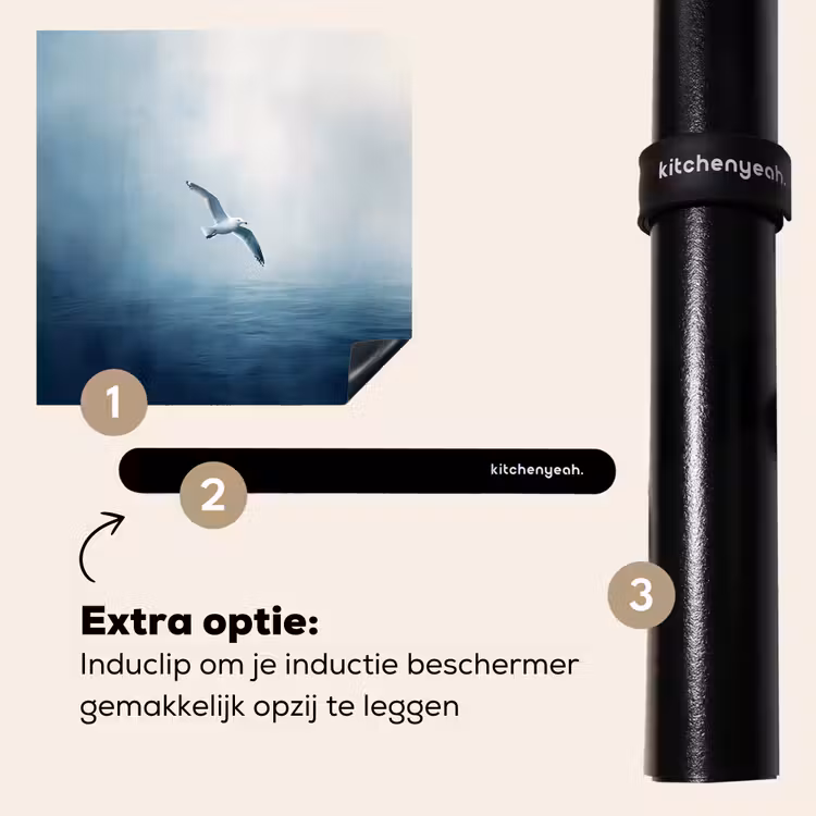 Inductie beschermer - Meeuw - Wit - Zee - Mistig — 8