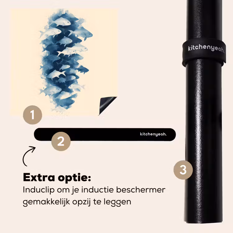 Inductie beschermer - Vissen - Minimalistisch - Blauw — 8