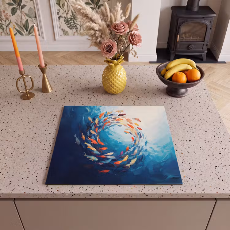 Inductie beschermer - Zee - Vissen - Kleurrijk - Dynamisch — 3