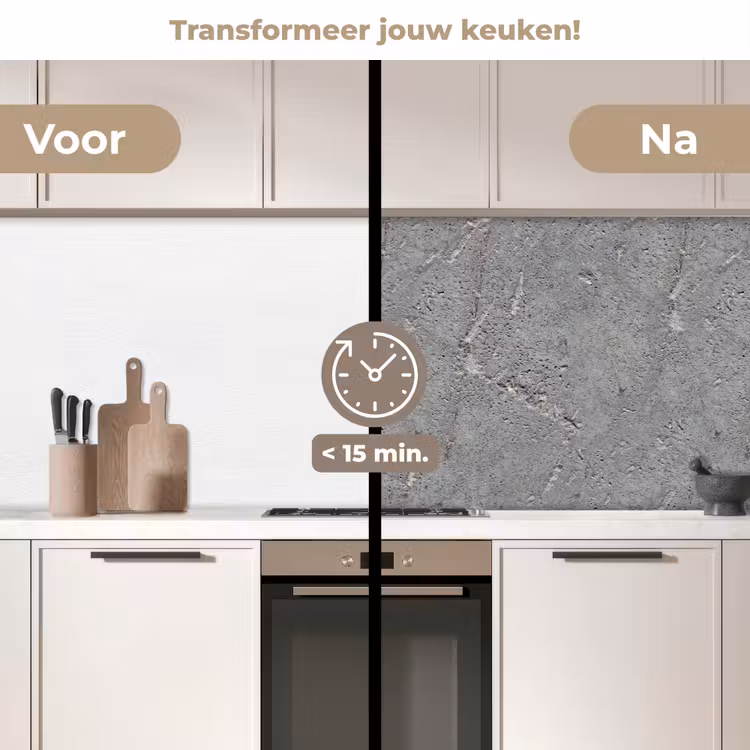 Keuken achterwand - Beton - Patronen - Steen — 3