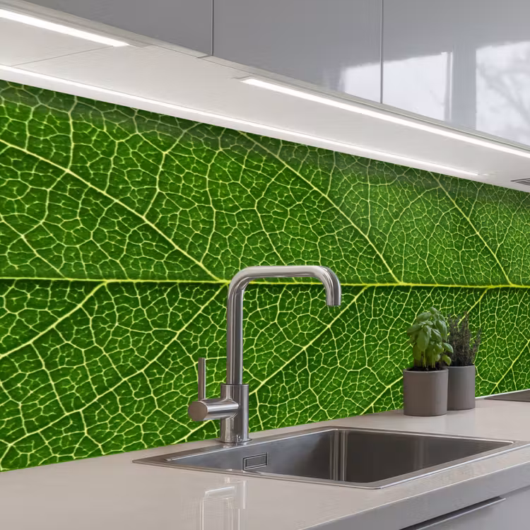 Keuken achterwand - Natuur - Blad - Groen — 2