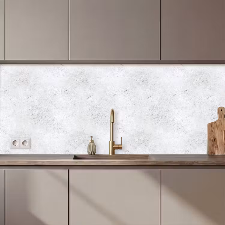 Keuken achterwand - Lichtgrijs - Betonstructuur - Subtiel — 1