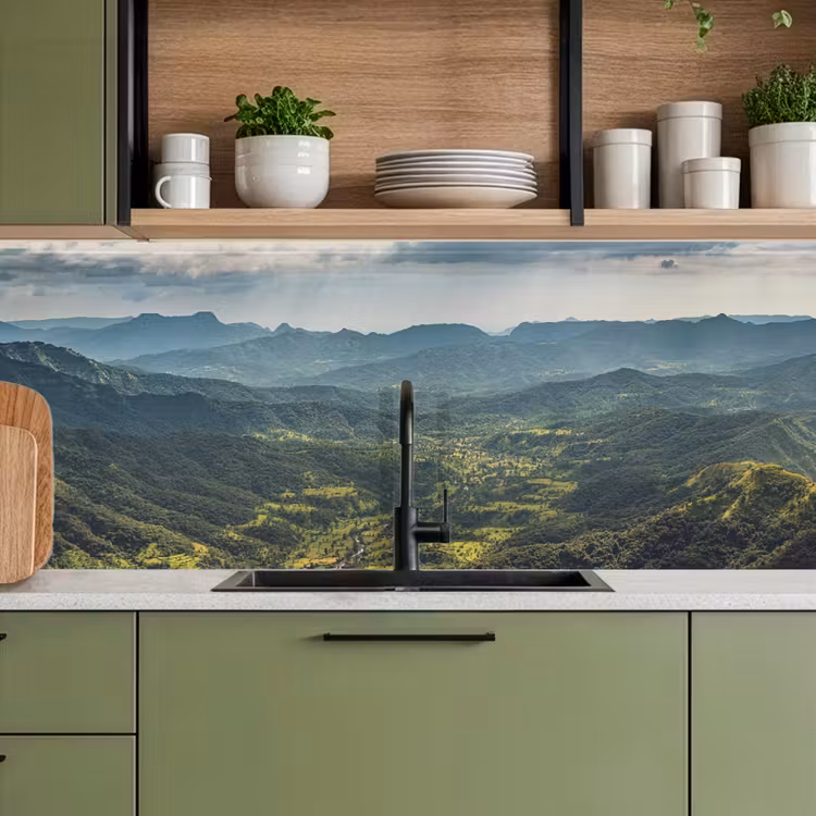 Keuken achterwand - Landschap - Vallei - Groen — 7