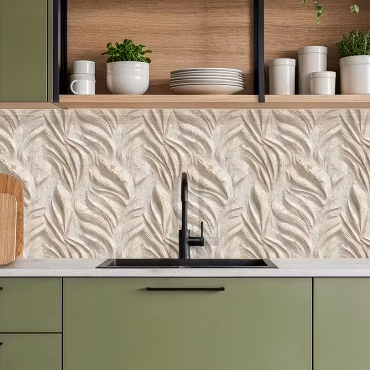 Keuken achterwand - Textuur - Reliëf - Beige — 7