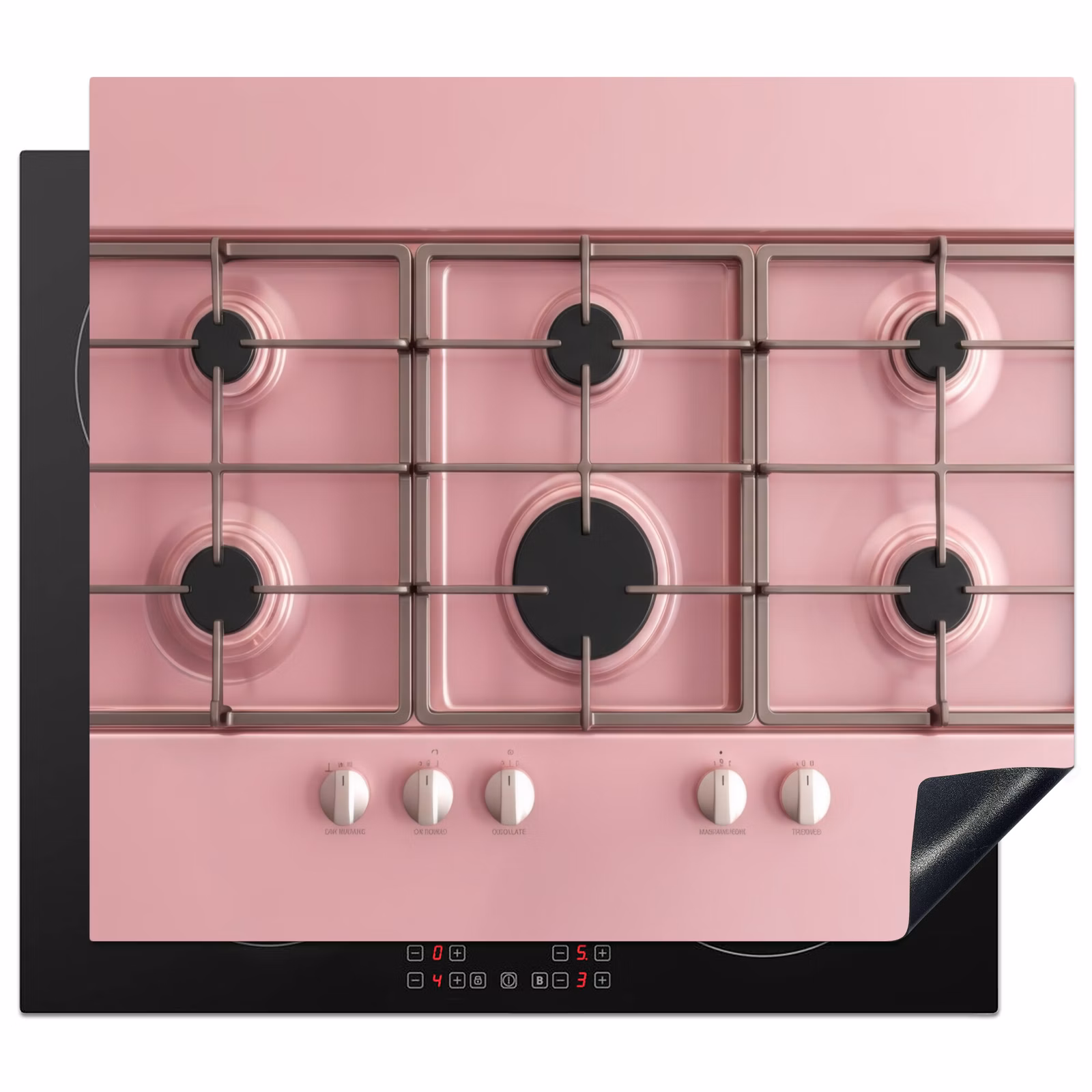 Inductie beschermer - Gasfornuis - Modern - Roze — 1