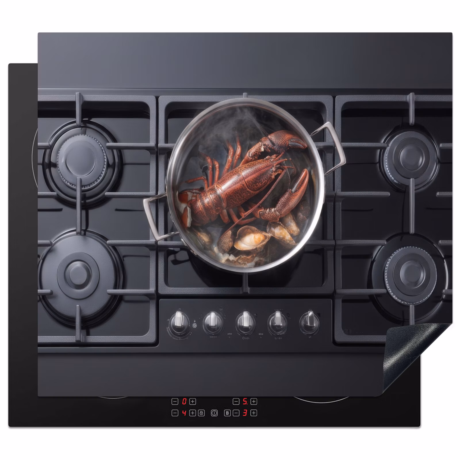 Inductie beschermer - Koken - Kreeft - Zwart — 1
