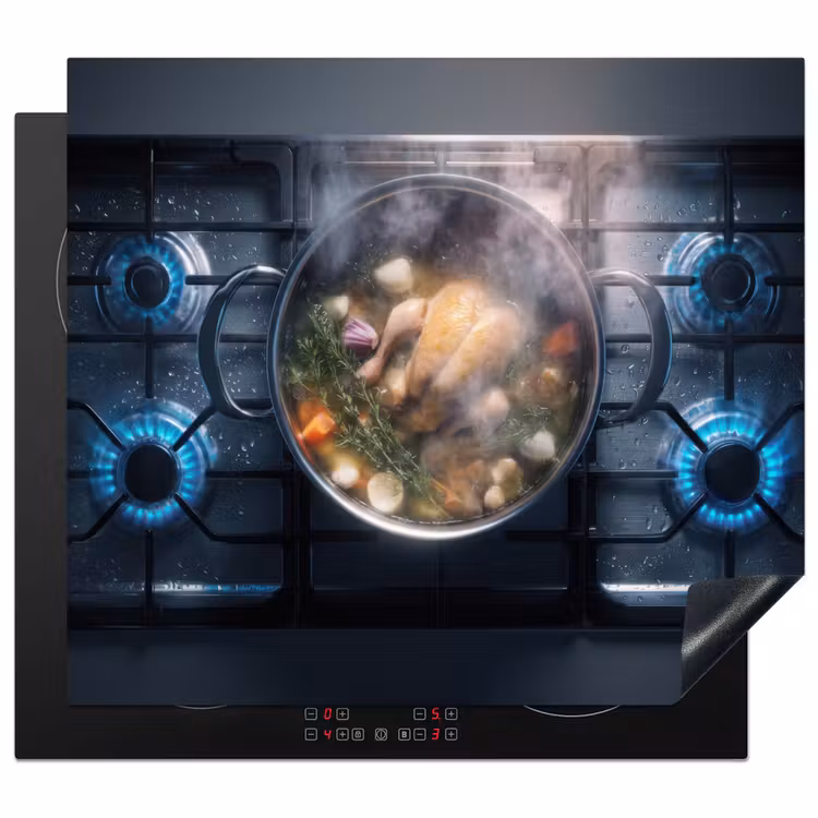 Inductie beschermer - Gasfornuis - Eten - Pan — 1