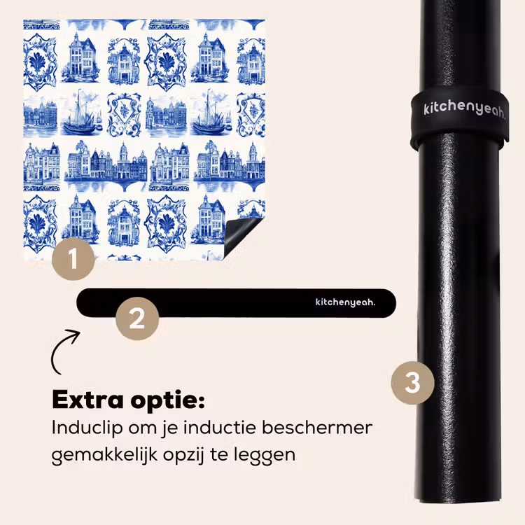 Inductie beschermer - Huizen - Schepen - Blauw — 8
