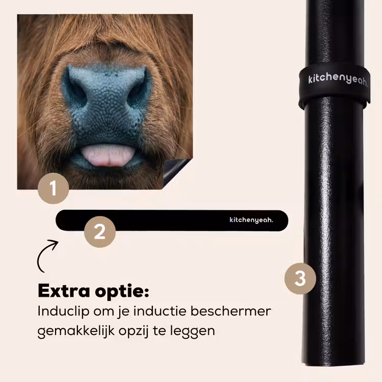 Inductie beschermer - Schotse hooglander - Neus - Bruin — 8