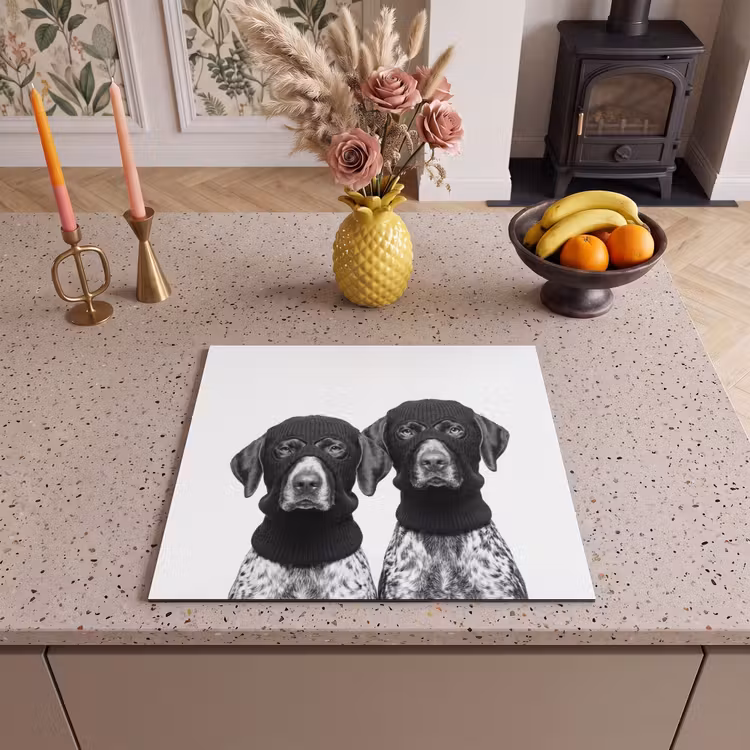 Inductie beschermer - Honden - Bivakmuts - Zwart - wit — 3