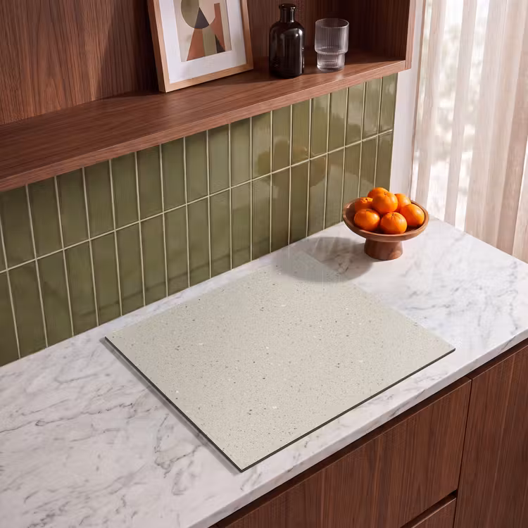 Inductie beschermer - Lichtbeige - Terrazzo - Grijs — 4