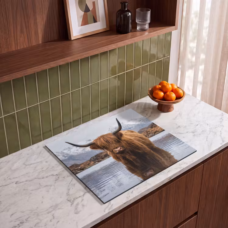 Inductie beschermer - Schotse hooglander - Bruin - Water — 4