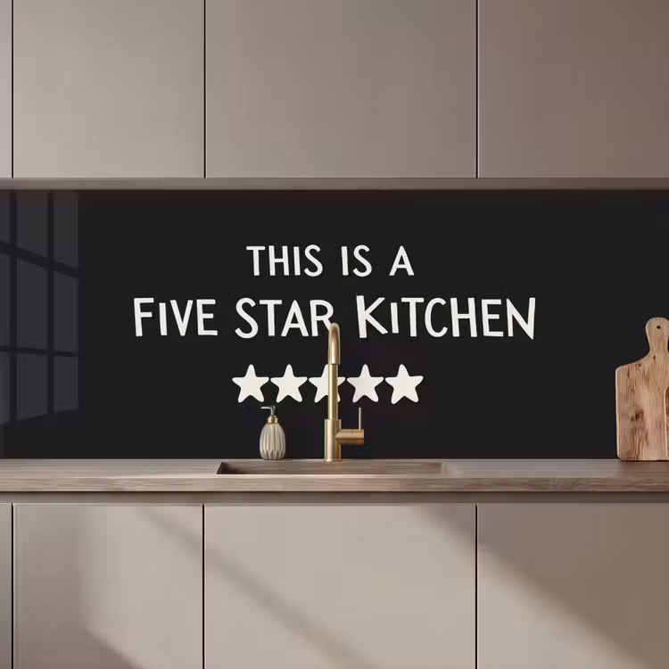 Keuken achterwand - This is a five star kitchen — 1
