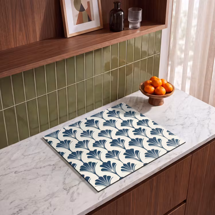 Inductie beschermer - Klassiek - Motief - Blauw — 4