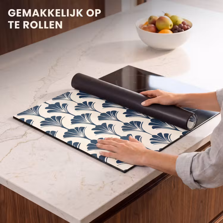 Inductie beschermer - Klassiek - Motief - Blauw — 7
