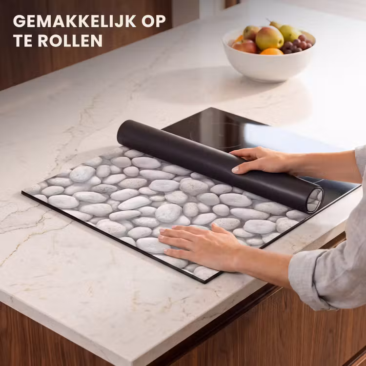 Inductie beschermer - Steentjes - Grijs - Ovaal — 7