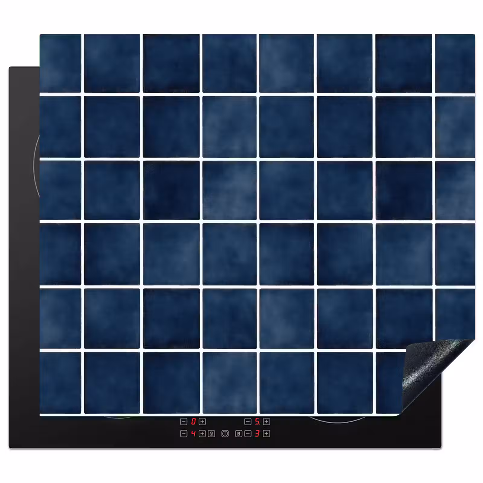 Inductie beschermer - Tegel - Modern - Blauw — 1