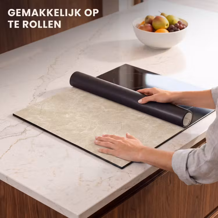 Inductie beschermer - Lichtbeige - Marmer - Diffusie adering — 7