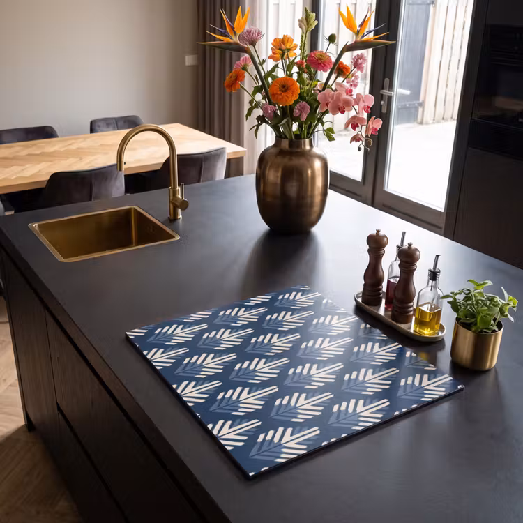 Inductie beschermer - Modern - Patroon - Blauw — 2