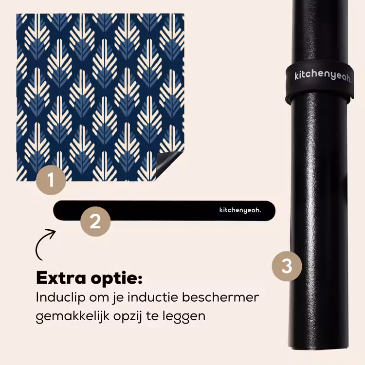 Inductie beschermer - Modern - Patroon - Blauw — 8