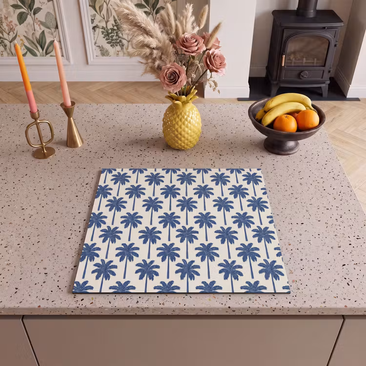 Inductie beschermer - Symmetrisch - Palm - Blauw — 3