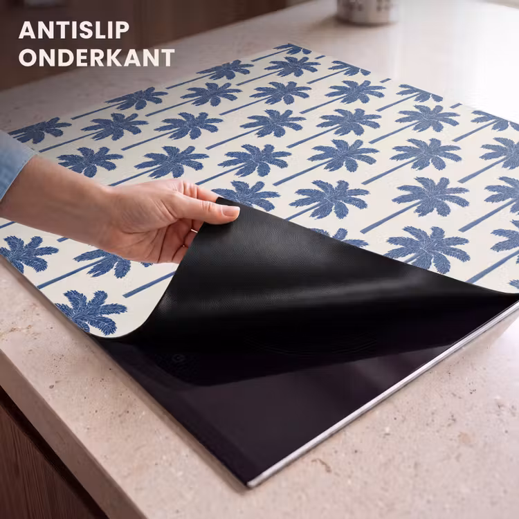 Inductie beschermer - Symmetrisch - Palm - Blauw — 6