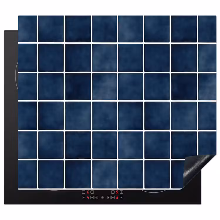 Inductie beschermer - Tegel - Modern - Blauw — 1