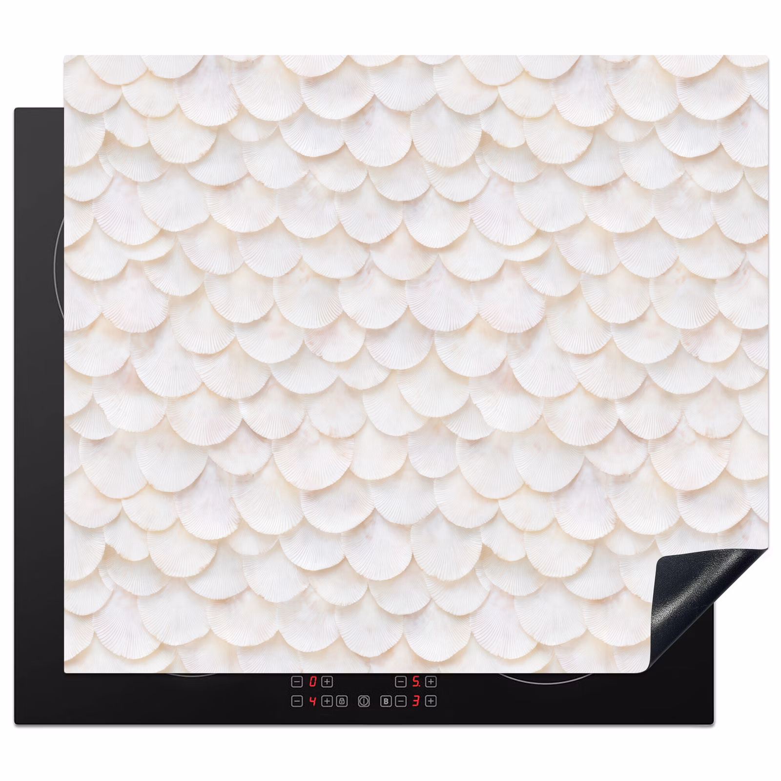 Inductie beschermer - Schubben - Wit - Elegant — 1