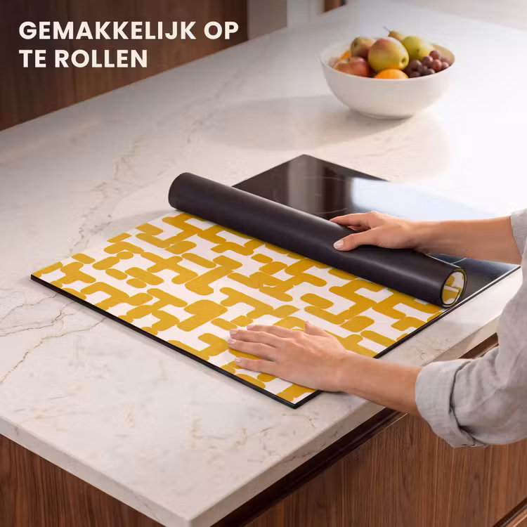 Inductie beschermer - Geel - Beige - Patroon — 7