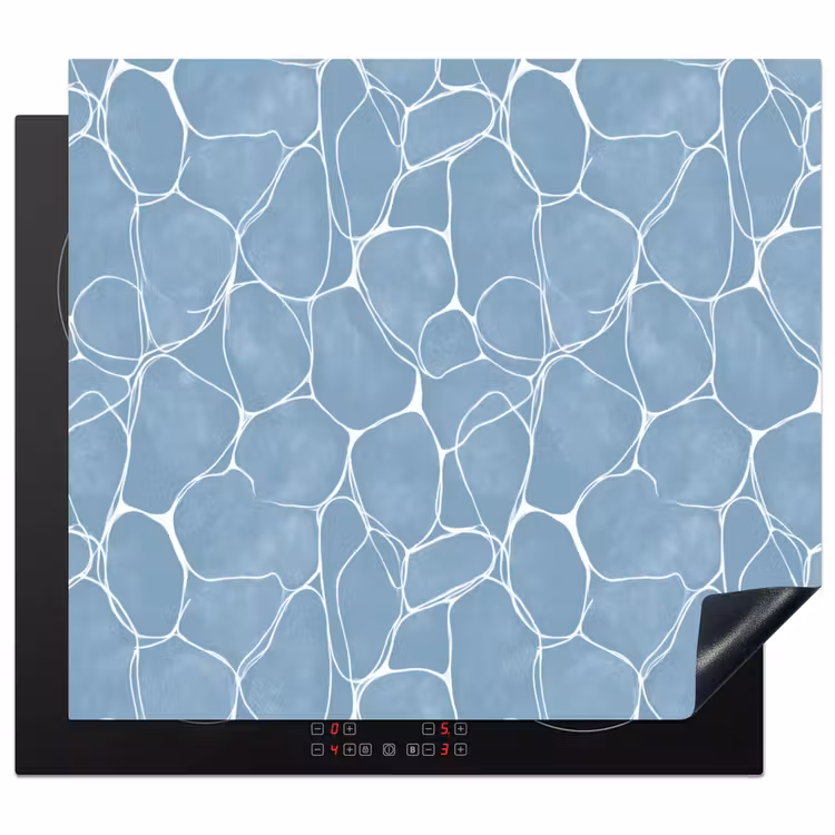 Inductie beschermer - Organisch - Patroon - Blauw — 1
