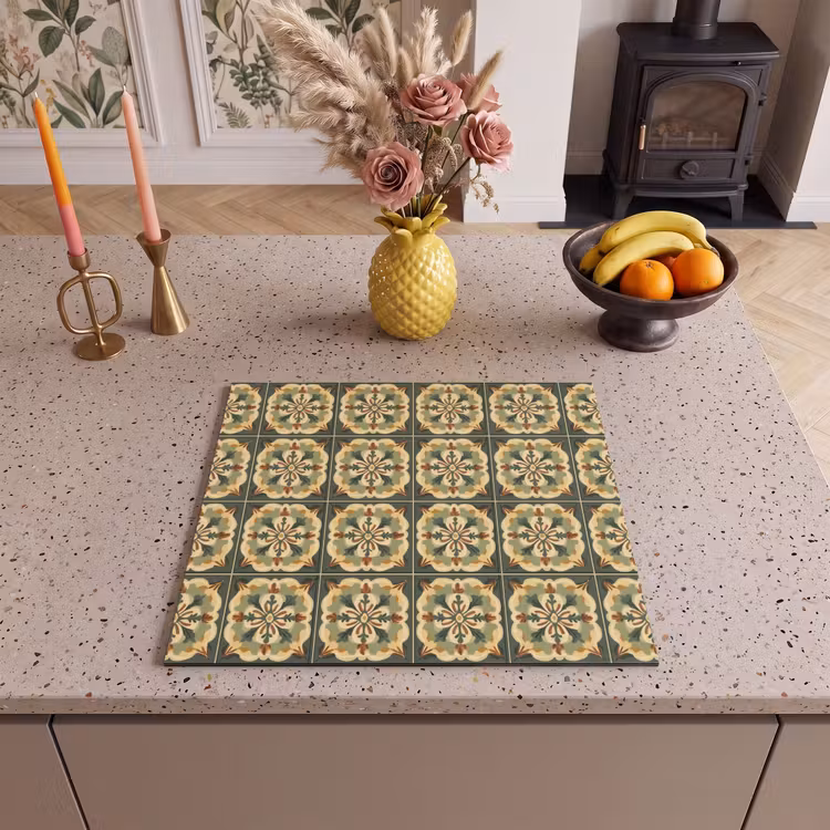 Inductie beschermer - Ornament - Patroon - Groen — 3