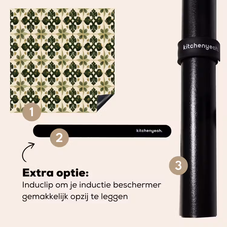 Inductie beschermer - Patroon - Tegel - Groen — 8