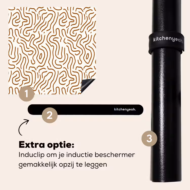 Inductie beschermer - Minimalistisch - Patroon - Terracotta — 8