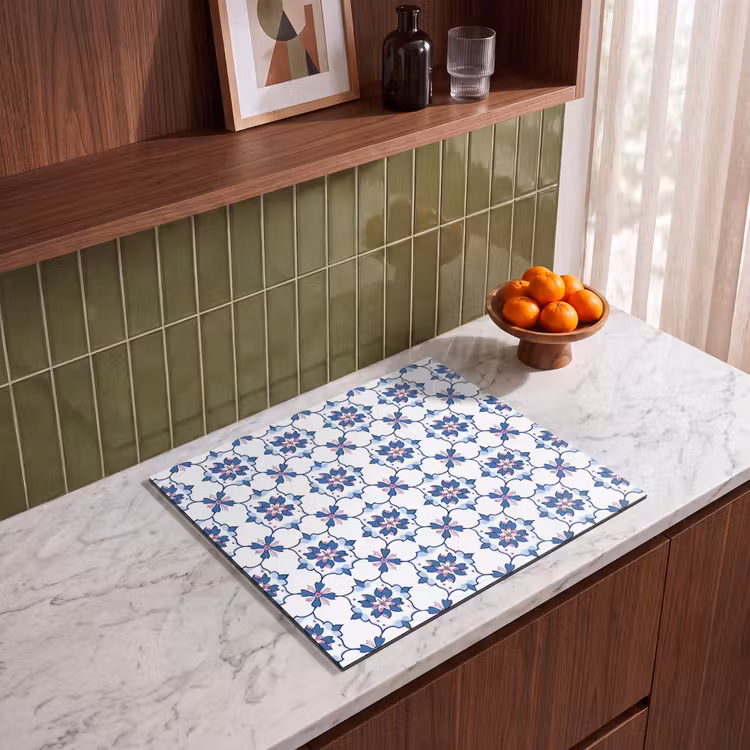 Inductie beschermer - Modern - Patroon - Blauw - Roze — 4