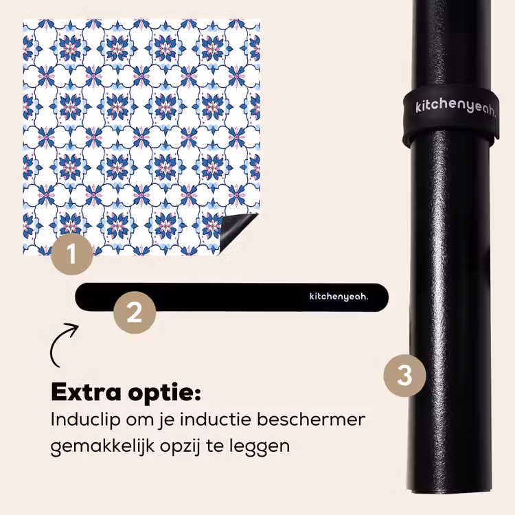 Inductie beschermer - Modern - Patroon - Blauw - Roze — 8