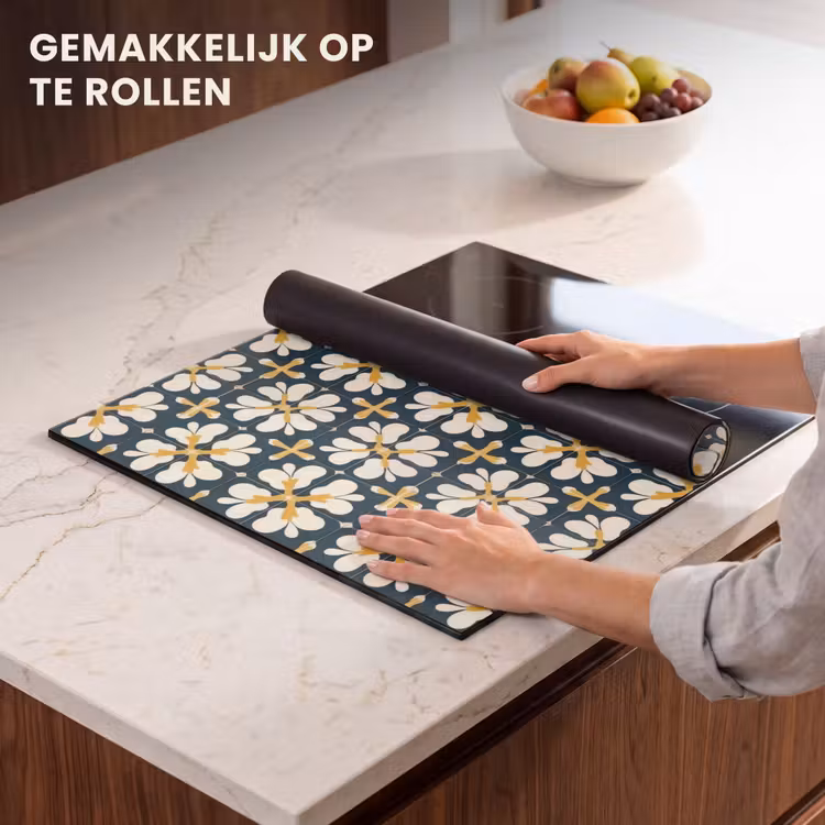 Inductie beschermer - Motief - Tegel - Okergeel — 7