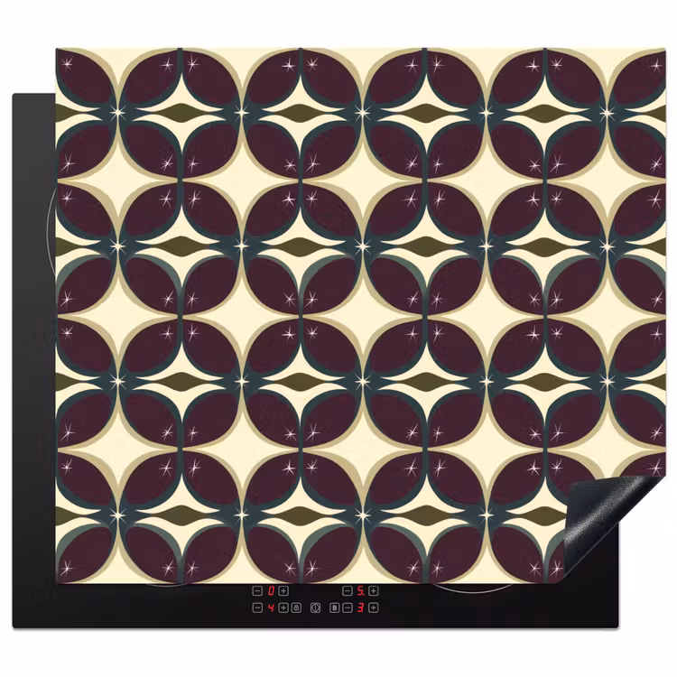 Inductie beschermer - Cirkel - Retro - Kleurrijk — 1