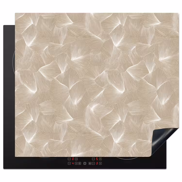 Inductie beschermer - Organisch - Textuur - Beige — 1