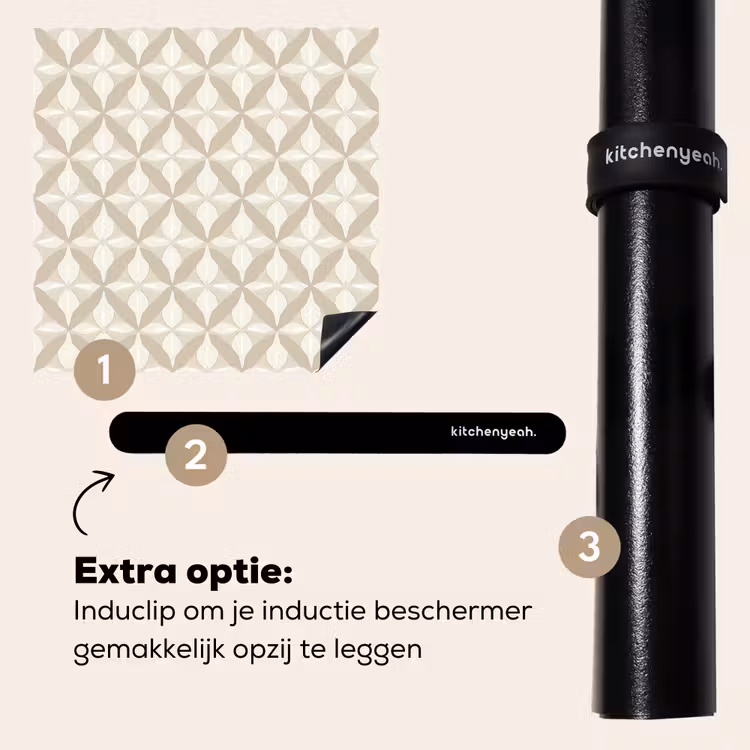 Inductie beschermer - Patroon - Klassiek - Beige — 8