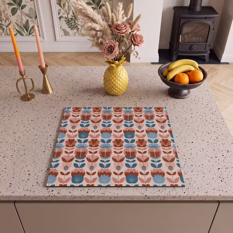 Inductie beschermer - Vintage - Motief - Kleurrijk — 3
