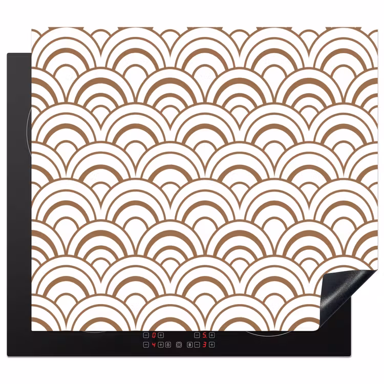Inductie beschermer - Klassiek - Motief - Terracotta — 1