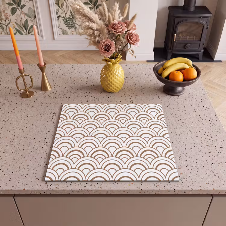 Inductie beschermer - Klassiek - Motief - Terracotta — 3