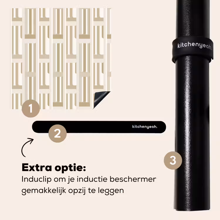 Inductie beschermer - Modern - Geometrisch - Beige — 8