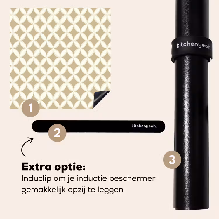Inductie beschermer - Symmetrisch - Motief - Beige — 8